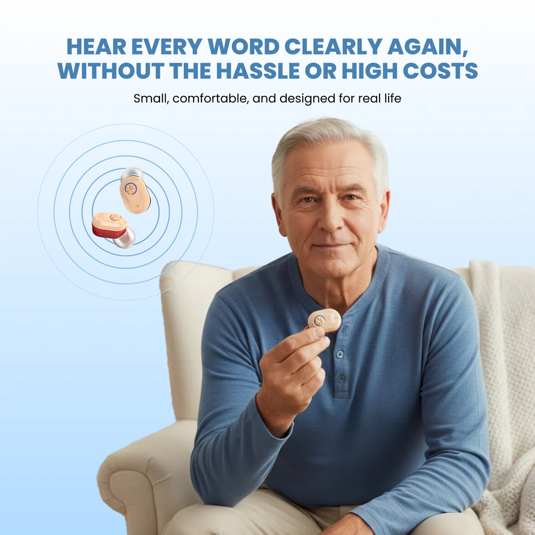 AudioClear™ Hearing Aids + FREE Reachargeable Case